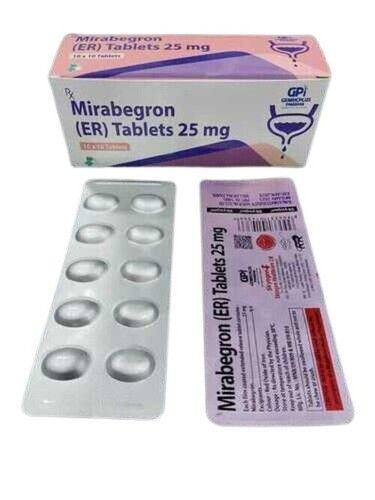  मिराबेग्रोन एर 25 एमजी टैबलेट सामान्य दवाएं 