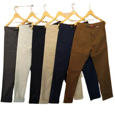 Casual Wear Regular Fit Breathable Plain Readymade Mens Cotton Pants