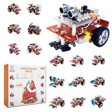 Orange Arduino Educational Robot Kit (Set of 42 Parts)