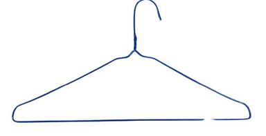 Garment Lightweight Waterproof Crack Resistant Blue Solid Clothes Hanger 