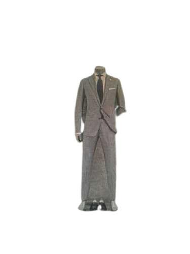 Long Sleeve Regular Fit Notched Lapel Plain Cotton Readymade Mens Formal Suits