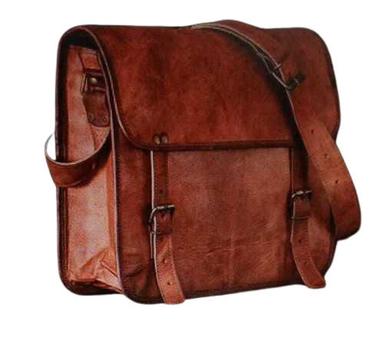 Durable Plain Genuine Leather Bags With Straps