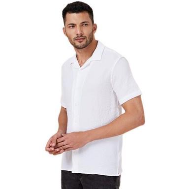 Half Sleeve White Shirt For Men