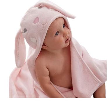 Water Absorbent Lightweight Skin-Friendly Breathable Soft Cotton Hooded Bath Towel for Baby