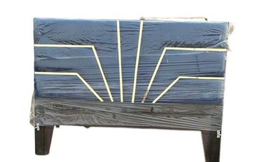 Floor Standing Polished Finish Termite Resistant Wooden Designer Double Bed Headboard