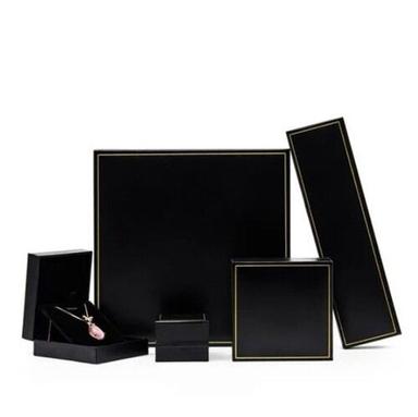 Black Color Multiple Shapes Paper Jewelry Box