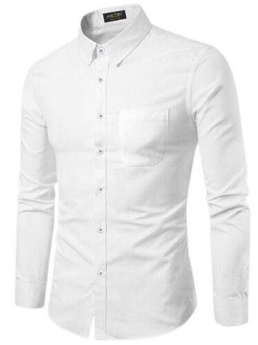 Formal Wear Regular Fit Full Sleeve Breathable Readymade Mens Plain Shirts
