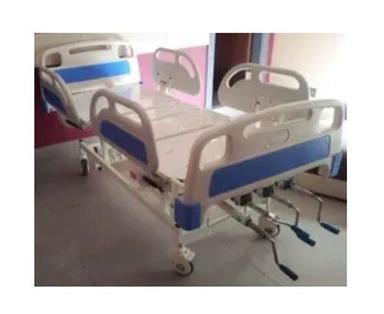 Free Stand Mild Steel Adjustable Moveable Electric Hospital ICU Patient Bed with 4 Wheel