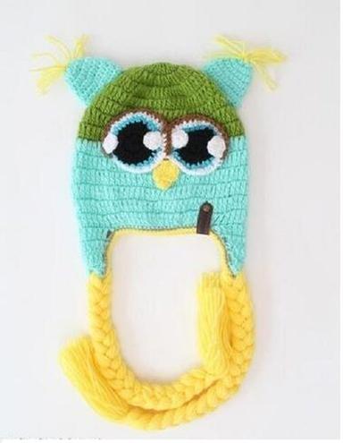 Handmade Wool Owl Bird Cap for Winter