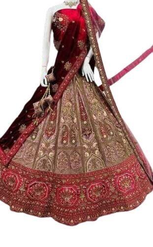 Zari Work And Bridal Banarasi Lehenga