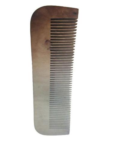 Daily Usable Light Weighted Brown Plain Neem Wood Hair Comb for Ladies