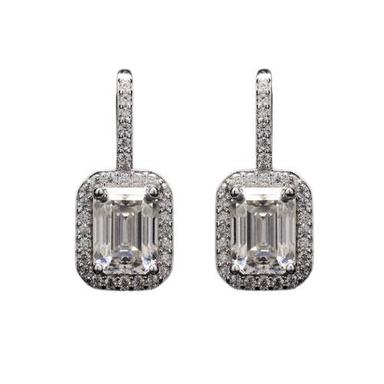 Polished Surface Party Wear Diamond Earrings