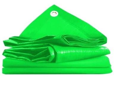 Green Color Plain Pattern Hdpe Tarpaulins For Multipurpose Use