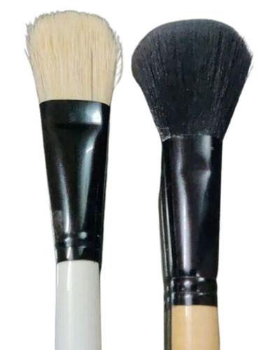 Black And Brown Color Cosmetic Pbt Brush For Mulitpurpose