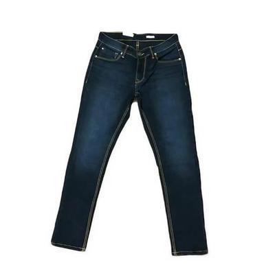 Blue Color Solid Casual Wear Mens Denim Jeans