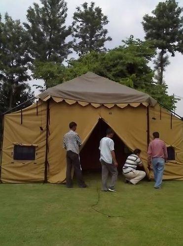 White PVC Swiss Cottage Tents For Outdoor Use