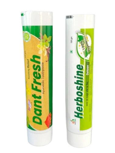 Printed Ayurvedic Toothpaste Tube