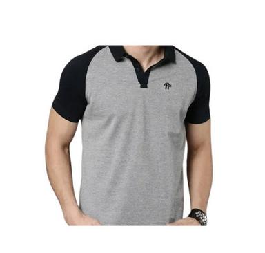Casual Wear Readymade Regular Fit Half Sleeves Plain Mens Collar T Shirts