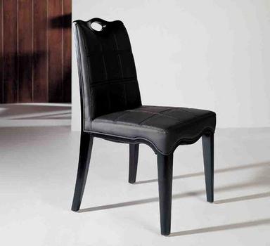 Easy To Clean Plain Black Oak Chair