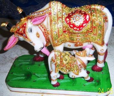 Cow And Calf Statue Warranty: Real Gold Gaurateed