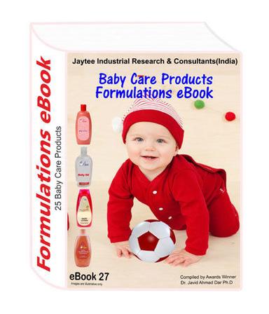 Baby Care Products Manufacturing Formulations eBook