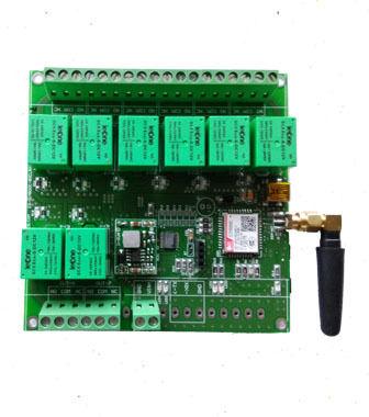 Black Gsm Sms Control Switch 8 Relay