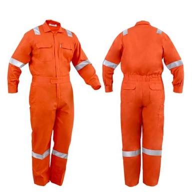Orange Color Polyester Cotton Coverall Age Group: Adults