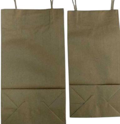  ब्राउन प्लेन पेपर शॉपिंग बैग 