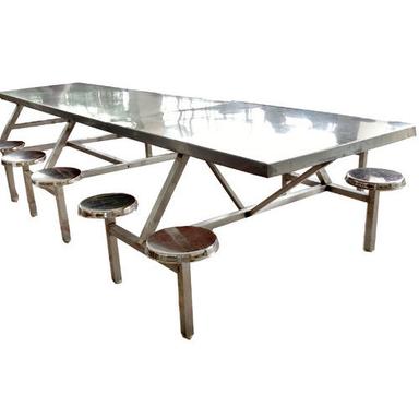 Silver Stainless Steel Dining Table