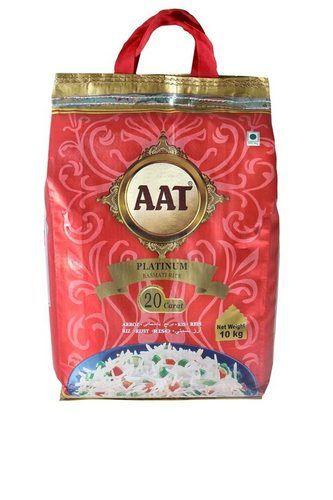Tasty Aat Platinum Extra Long Slim Grain Basmati Rice - 10 Kg Pack Admixture (%): 5%