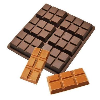 Sweet And Sharp Snap Brown Color 6 Cell Chocolate Mold Medium Chocolate Bar Pack Ingredients: 1/2 Cup