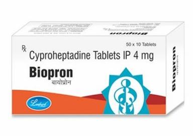 Biopron Cyproheptadine 4 Mg Anti-Allergic Tablets Ip, 50X10 Blister Pack General Medicines