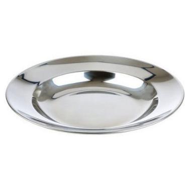 Silver Light Weight And Round Polished Finished Stainless Steel Dinner Plate