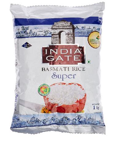 White Dried Whole Medium Grain India Gate Basmati Rice Filled With Aroma, Packaging Size 1 Kg Bag Admixture (%): 2%