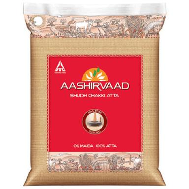 White Aashirvaad Wheat Flour With High Protein, Pack Of 5 Kilogram For To Make Bread