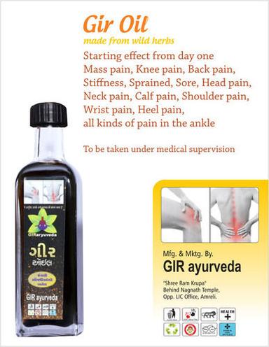 Ayurvedic Medicine Gir Pain Relief Massage Oil For Joint, Muscular Stiffness And Pain