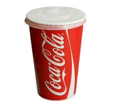 Red And White 340 Ml Eco Friendly Printed Disposable Cold Drink Paper Cups