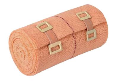 Peach 100 Grams Light Weight And Reusable Soft External Cotton Crepe Bandage 