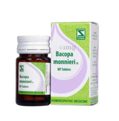 100% Safe 20 Gram Bottled Size Schwabe Brand Bacopa Monnieri Brain Tonic Mt Tablets Homeopathic Medicine