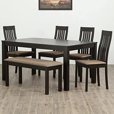 Termite Resistance Easy To Clean Strong And Stylish Designer Wooden Dining Table