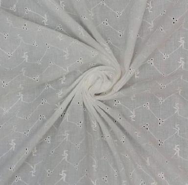 Washable 90 Meter Long 44 Inch Wide Hypoallergenic Soft Cotton Embroidered Fabric