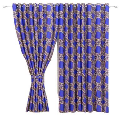 Eco-Friendly Shrink Resistant Polyester Lightweight Geometric Print Designer Window Curtain