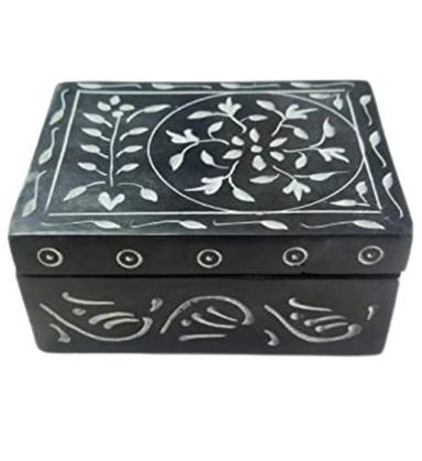 Eco-Friendly Rectangular Floral Printed Decorative Jewelry Box, Size 40X60X30 Mm