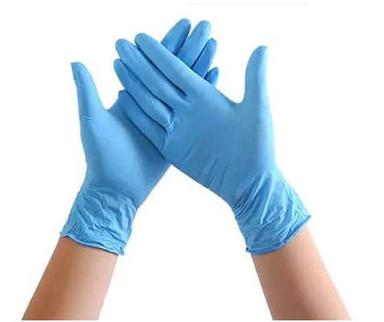 Sky Blue Water Proof Non-Sterile Flexible Rubber Plain Powder Free Gloves