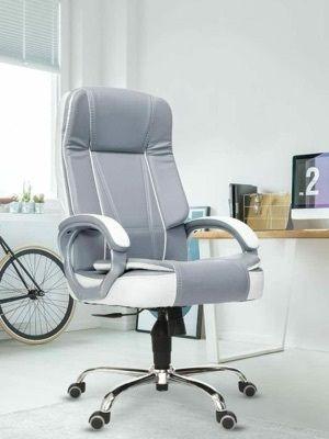Brown Synthetic Leather Office Boss Chairs