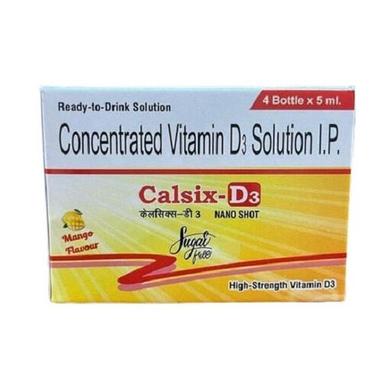 Calsix D3 Mango Flavour Concentrated Vitamin D3 Solution Ip Ready To Drink Solution Shelf Life: 24 Months