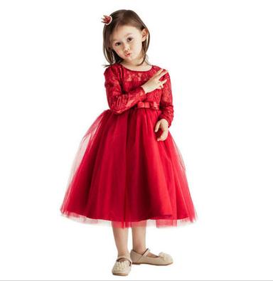 Girl Kids Full Sleeve Frock Age Group: <10 Years