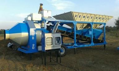 Rmb 20 Mobile Concrete Batching Plant With Reversible Drum Type Mixer