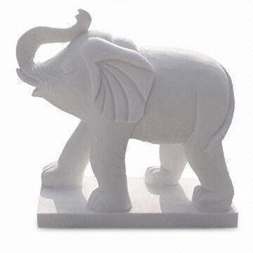  सफेद हाथी पशु मूर्तिकला 