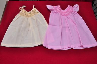 Various Colors Are Available Designer Baby Smocking Frocks